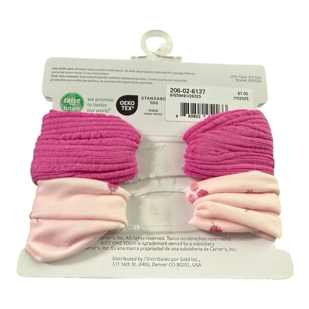 Carter’s Baby Girl Headbands – 2 Pack Bow Knot Turban Style